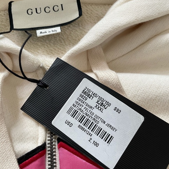 NWT GUCCI Sweatshirt Heavy Cotton Jersey XXXL - Picture 11 of 14
